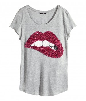 shirt with lips and teeth