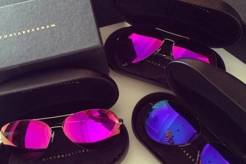 Victoria Beckham Sunglasses in purple and pink