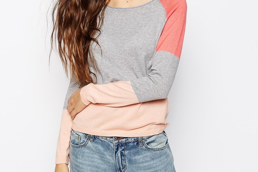 Spring news from Asos: a block coloured sweater