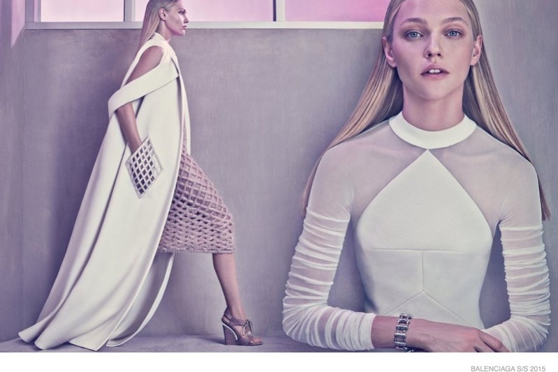 Balenciaga spring 2015 ad campaign sasha pivarova