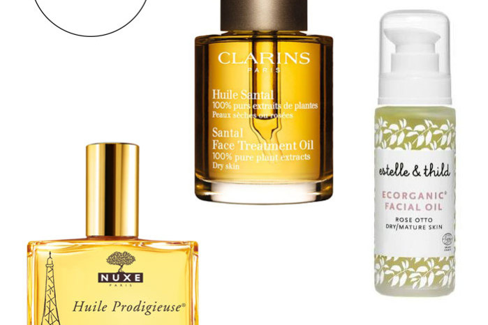 Hydrating face oils from Clarins, Nuxe and Estelle Thild