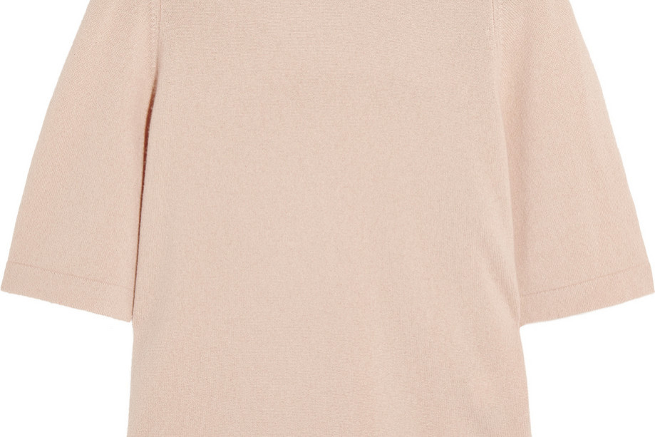 Neutral cashmere top from Iris & Ink at The Outnet