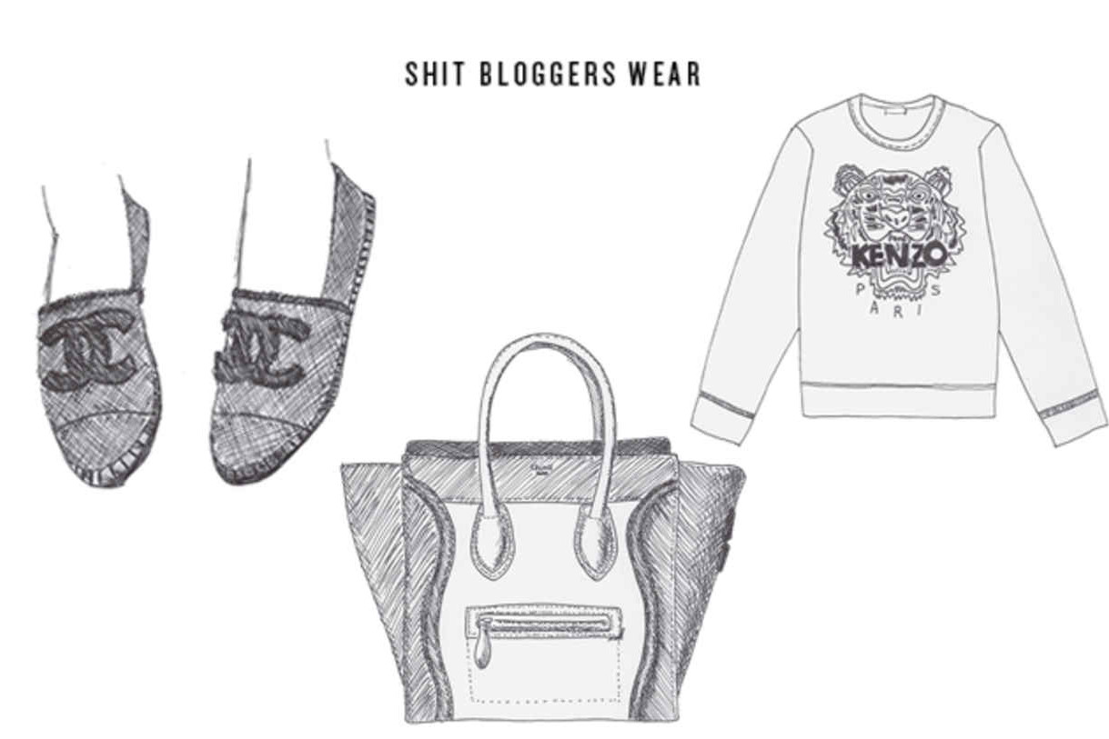 shit bloggers wear