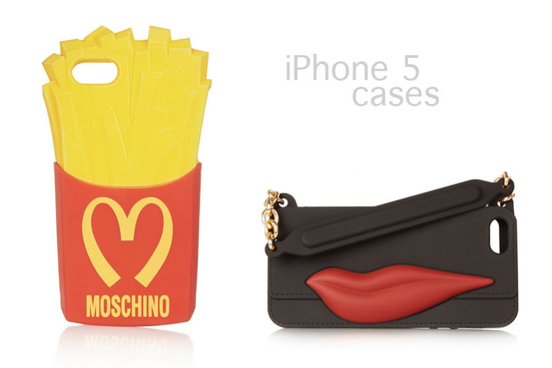 fun iphone 5 cases from moschino and dvf