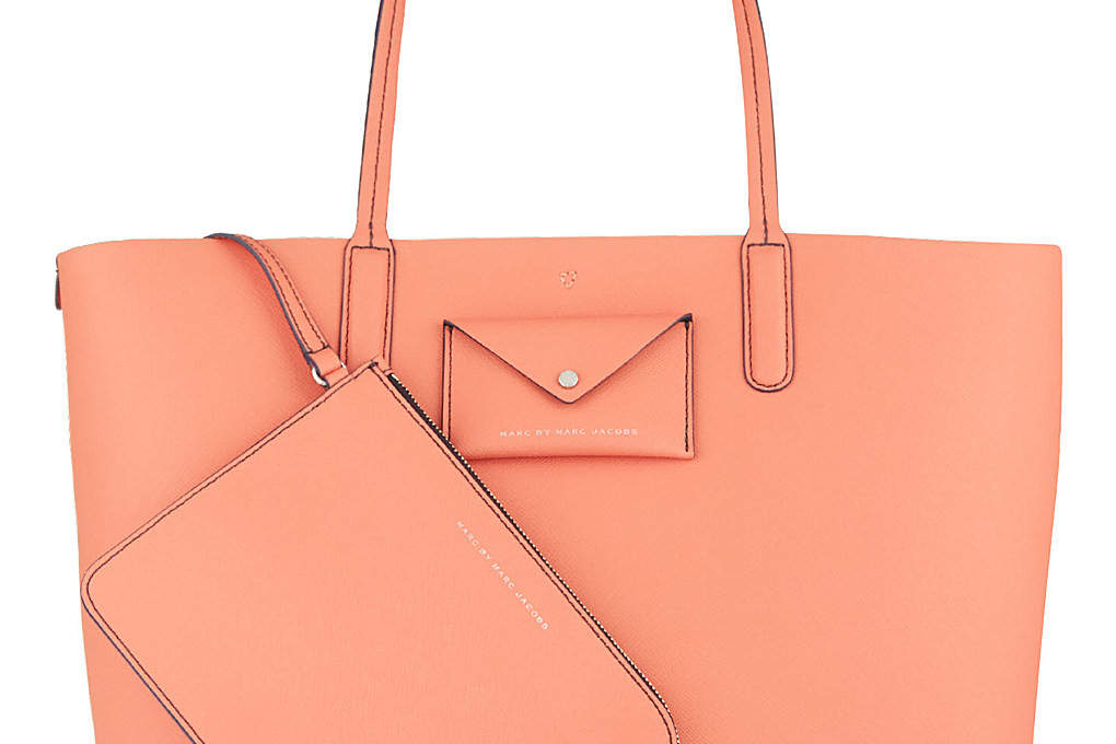 saffiano leather tote by marc by marc jacobs